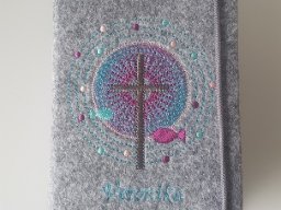 Kreis mit Fischen -  Hortensie